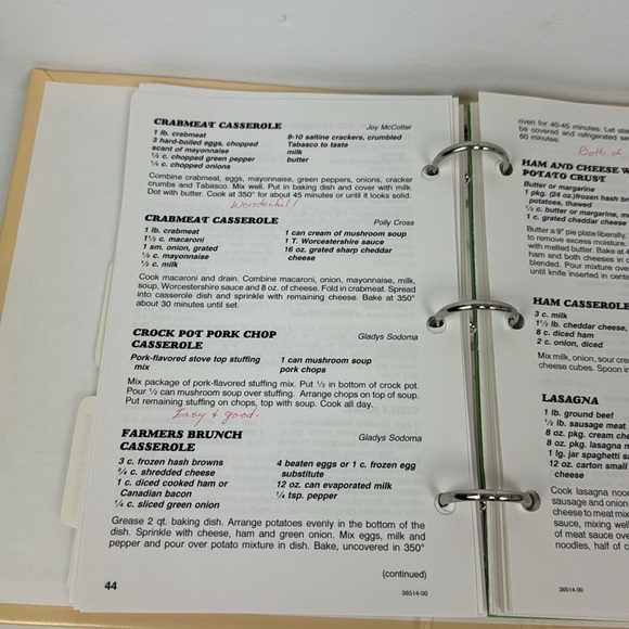 Vtg Feed My Sheep Cookbook Vandemere NC United Methodist Church Recipes - Picture 14 of 16